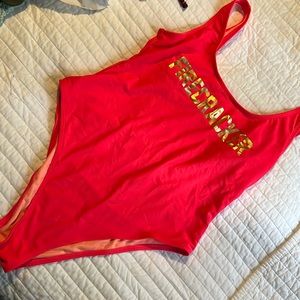 Xhilaration high cut cheeky one piece